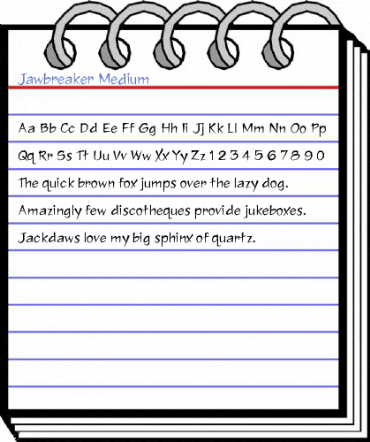 Jawbreaker Medium Font