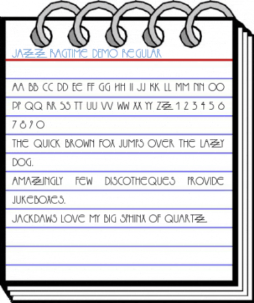 Jazz Ragtime DEMO Regular Font