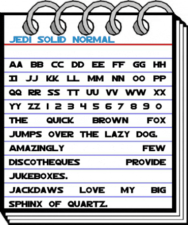 Jedi Solid Normal Font