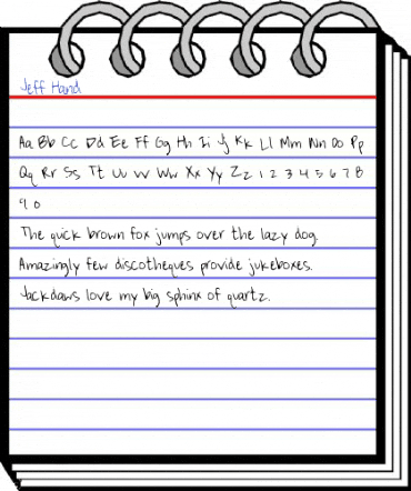 Jeff Hand Font