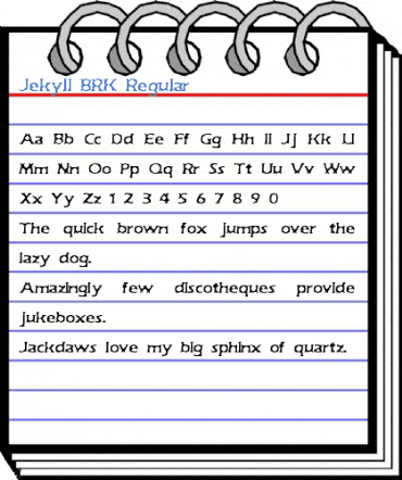 Jekyll BRK Regular Font