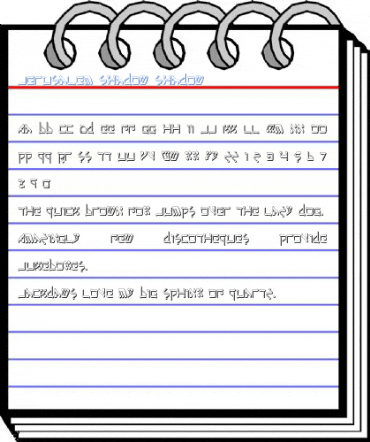 Jerusalem Shadow Shadow Font