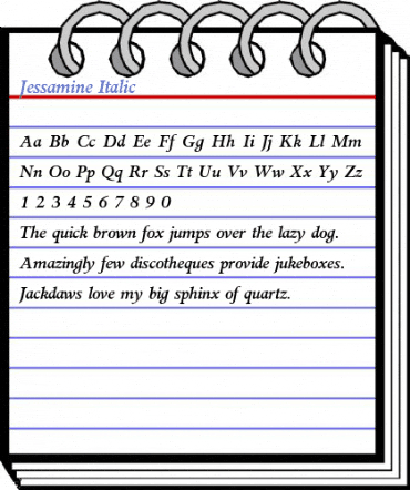 Jessamine Italic Font