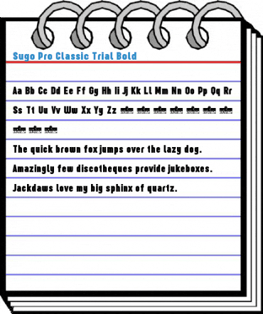 Sugo Pro Classic Trial Bold Font