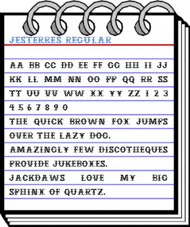 JesterRES Regular Font