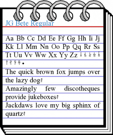 JG Bete Regular Font