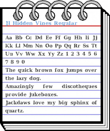 JI Hidden Vines Regular Font