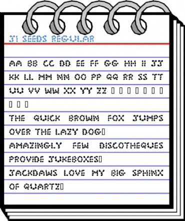 JI Seeds Regular Font