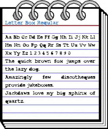 Letter Box Regular Font