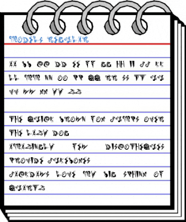 Models Regular Font