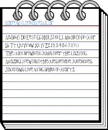Narrow Florina Regular Font