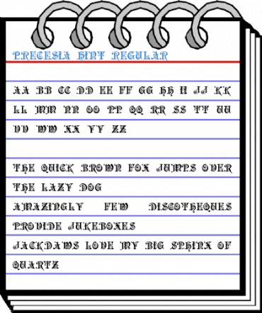 Precesia Hint Regular Font