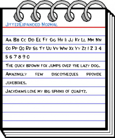 JitterExpanded Font