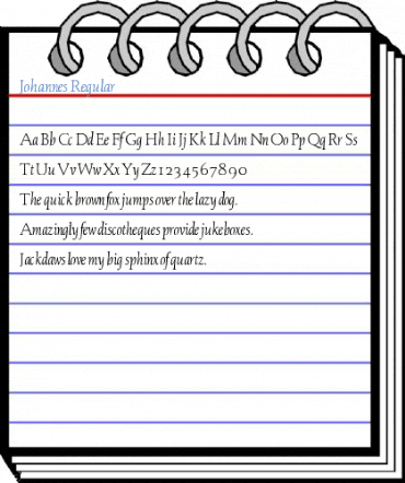 Johannes Regular Font