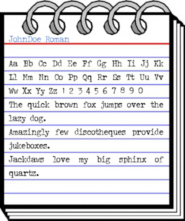 JohnDoe Roman Font
