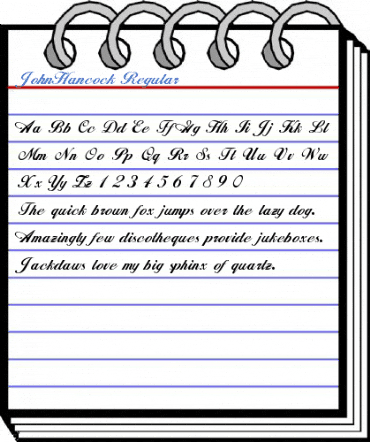 JohnHancock Regular Font
