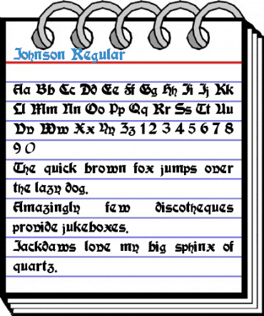 Johnson Regular Font