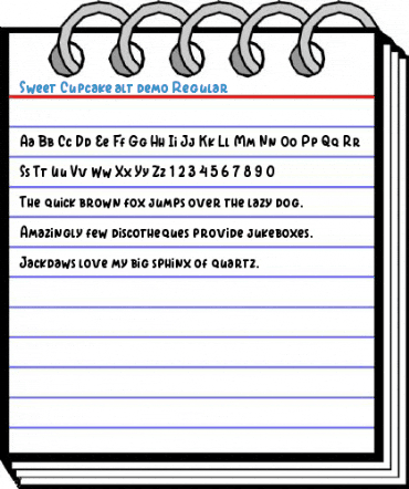 Sweet Cupcake alt demo Regular Font