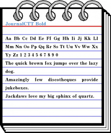 JournalCTT Bold Font