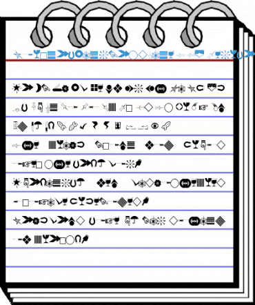 JournalDingbatsNineSSK Regular Font