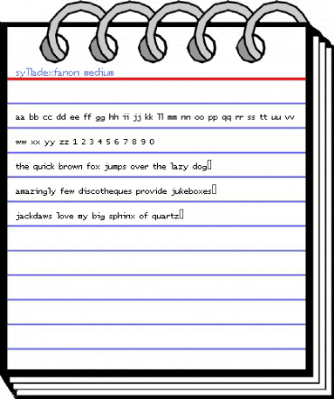 SylladexFanon Medium Font