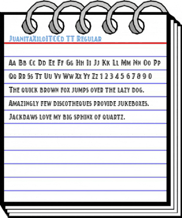 JuanitaXiloITCCd TT Regular Font