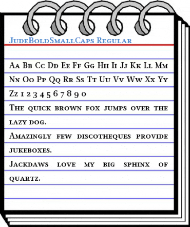 JudeBoldSmallCaps Regular Font