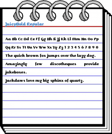 JuicyBold Regular Font