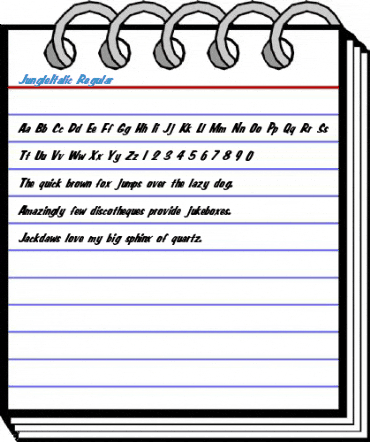 JungleItalic Regular Font