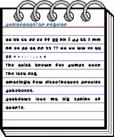 JuniorPopstar Regular Font