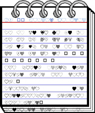 JW 52 Hearts Regular Font