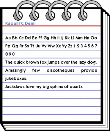 KabelITC Demi Font