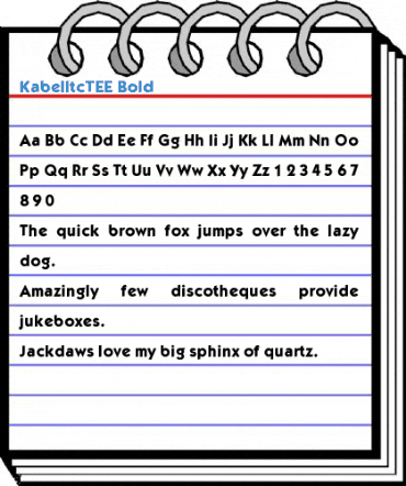 KabelItcTEE Bold Font