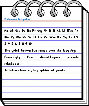 Kaboom Regular Font