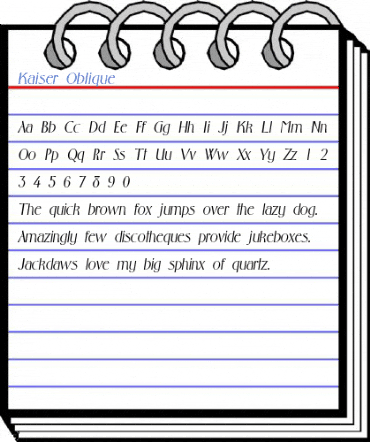 Kaiser Oblique Font