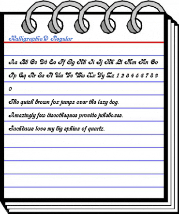 KalligraphiaD Regular Font