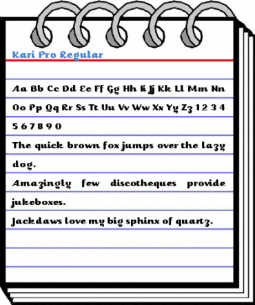 Kari Pro Regular Font