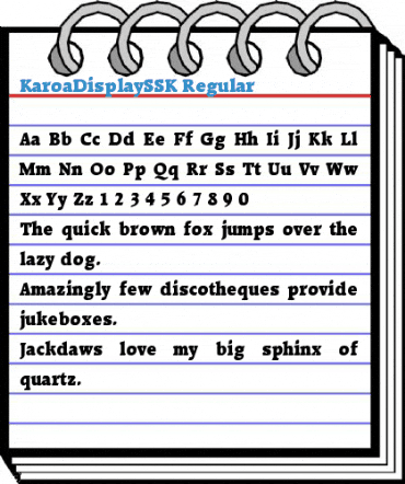 KaroaDisplaySSK Font