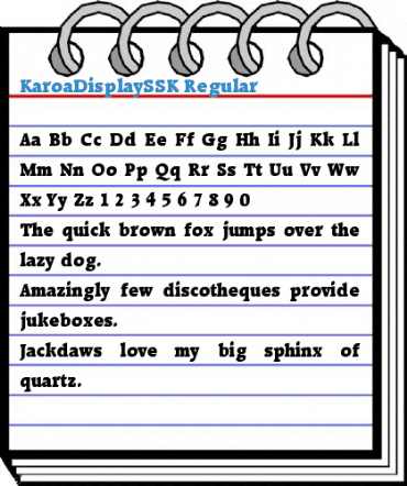 KaroaDisplaySSK Regular Font
