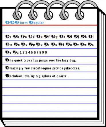 KAStorm Regular Font