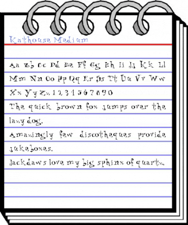Kathouse Medium Font