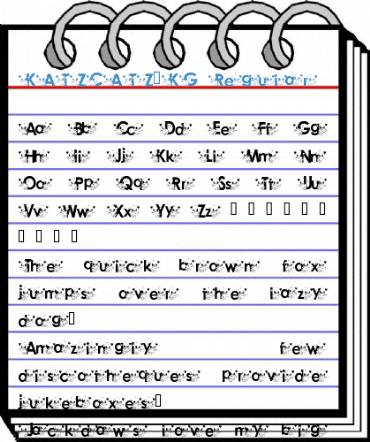 KATZCATZ_KG Regular Font