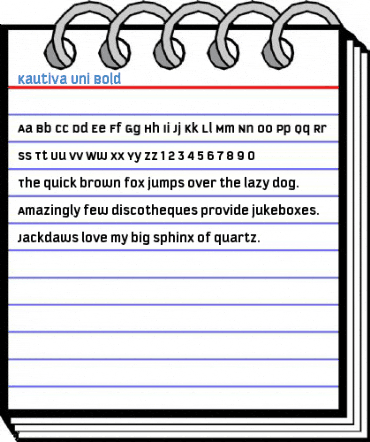Kautiva Uni Bold Font