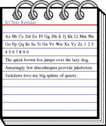 KCStar Regular Font