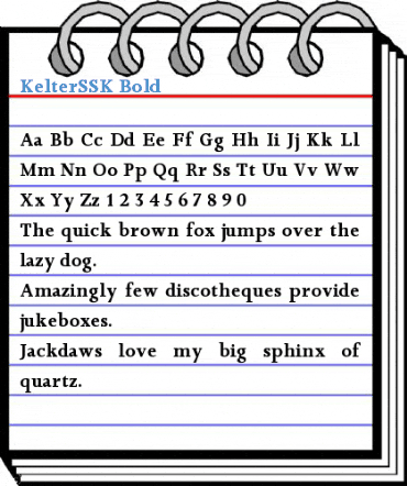 KelterSSK Bold Font