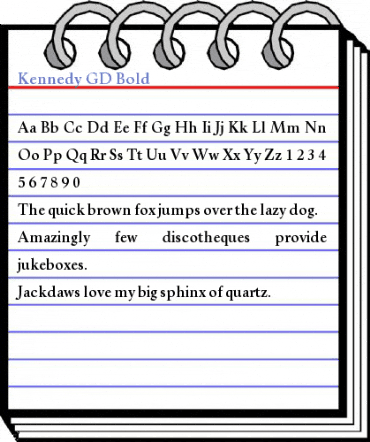 Kennedy GD Bold Font