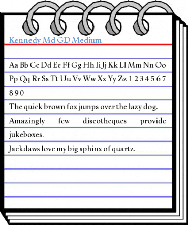 Kennedy Md GD Medium Font