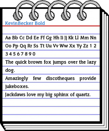 KevinBecker Font