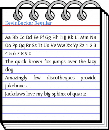 KevinBecker Font