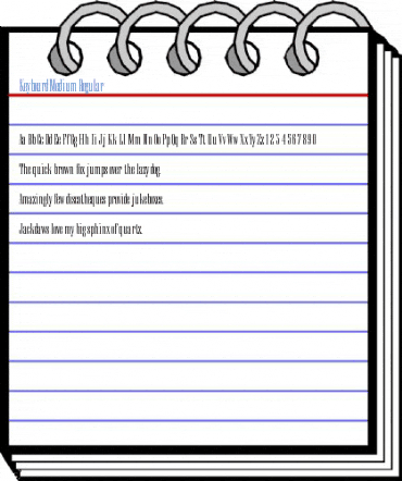 KeyboardMedium Regular Font